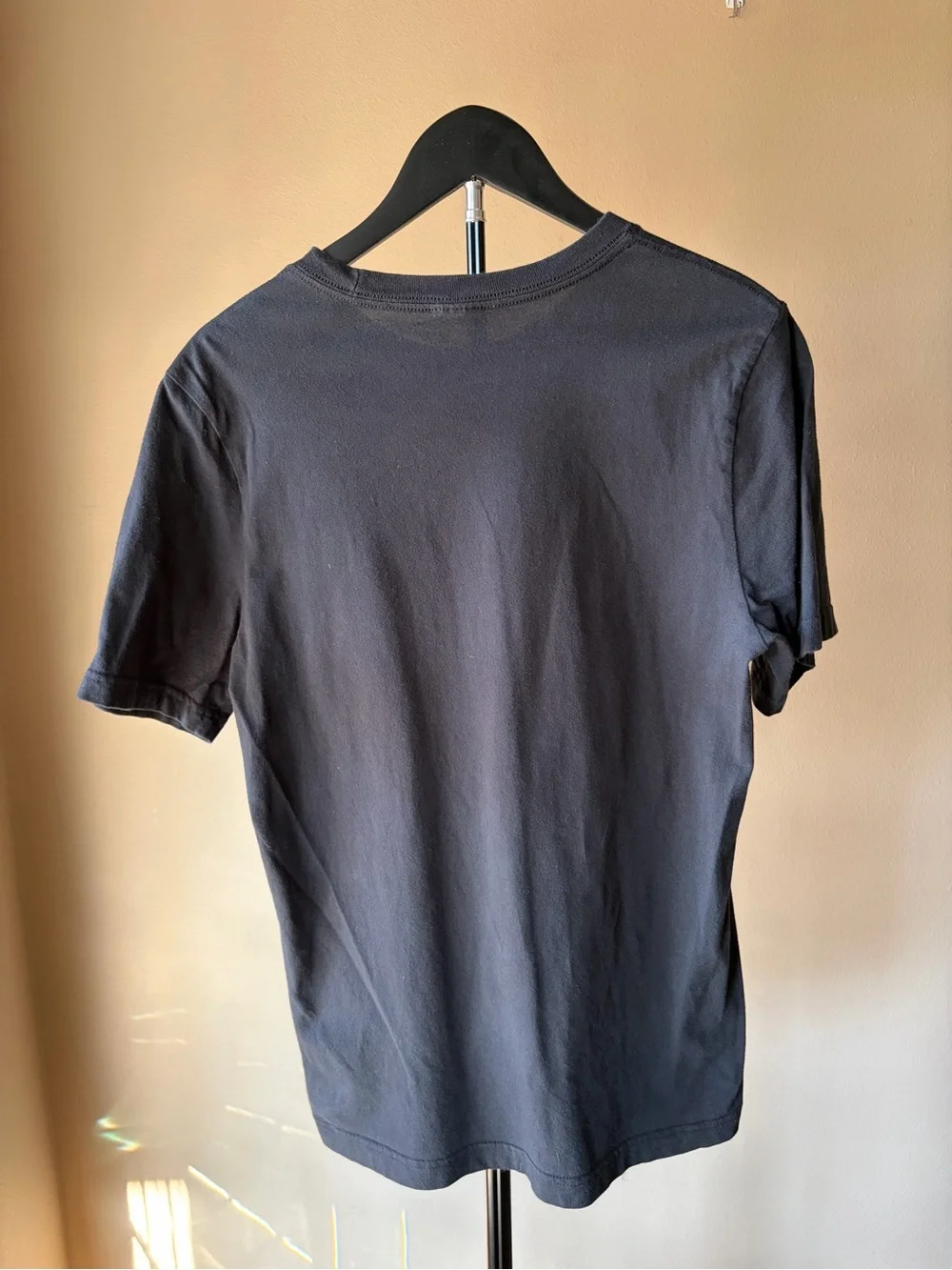 adidas black Short Sleeve Crew T-Shirt with White Logo